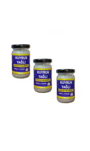 Kuyruk Yağı masaj Kremi 100 ml, 3 adet, DVD Lokman Aktar