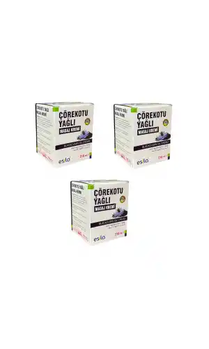 Çörekotu Yağı masaj Kremi 210 ml x3 Adet , Esila