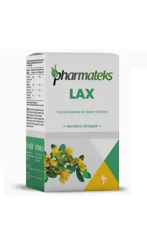 LAX Günlük Ekstresi ve Mersin Ekstresi İçeren 30 Kapsül, Pharmateks