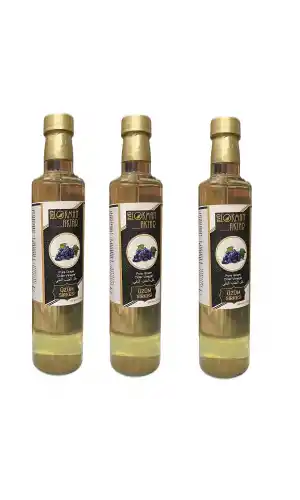 Üzüm Sirkesi, Katkısız, Doğal, 500 ml 3Adet, Lokman Aktar