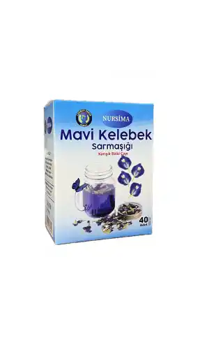 Mavi Kelebek Sarmaşığı Çayı 40lı Süzen Poşet Çay