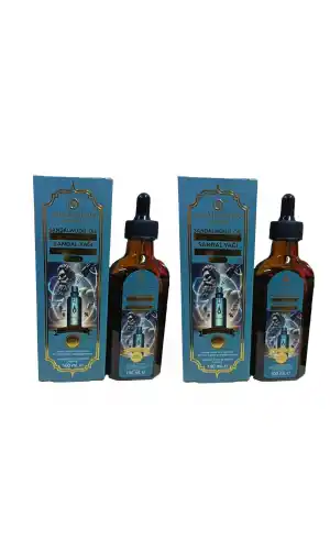 Sandal Ağacı Yağı (Sandalwood oil Serum) Saç, Yüz ve Vücut 100ml, 2 Adet Dermogreen