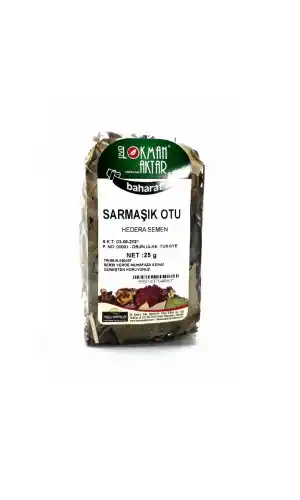 Sarmaşık Otu 25 Gr (Hedera Semen) 1Adet, Lokman Aktar