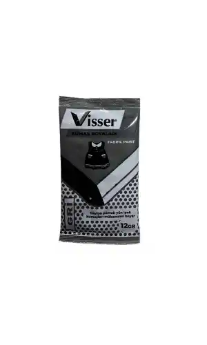 Gri Kumaş Boyası Visser 12gr