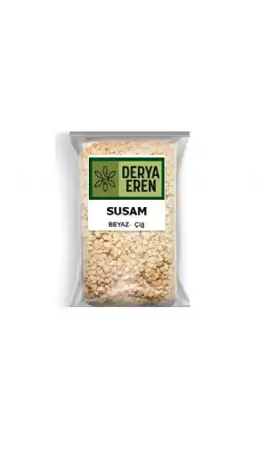 Susam Beyaz Çiğ Susam sesamum indicum 100 gr, Derya Eren