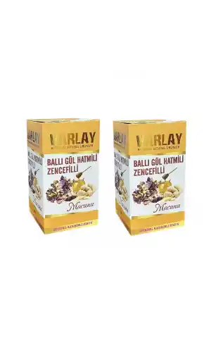 Varlay Ballı Gül Hatmili Zencefilli Macun 450 gr 2 Adet