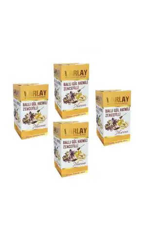 Varlay Ballı Gül Hatmili Zencefilli Macun 450 gr 4 Adet