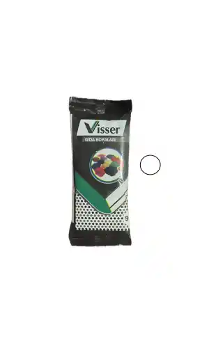 Visser Gıda Boyası Toz BEYAZ Renklendirici 9 Gr