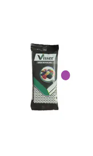 Visser Gıda Boyası Toz MOR Renklendirici 9 Gr