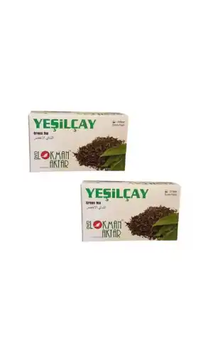 Yeşil Çay 20 Li Süzen Poşet Yeşilçay, 2 Adet Lokman Aktar