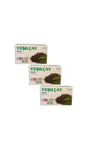 Yeşil Çay 20 Li Süzen Poşet Yeşilçay, 3 Adet Lokman Aktar