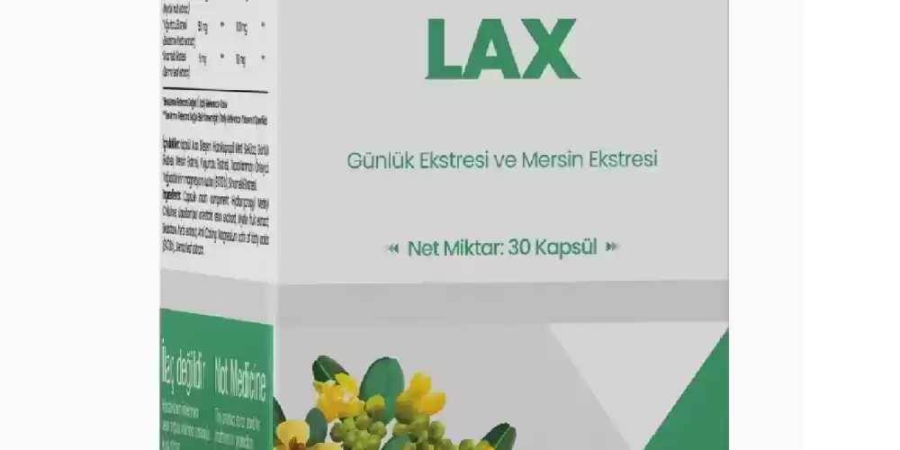 Pharmateks, LAX Günlük Ekstresi ve Mersin Ekstresi İçeren 30 Kapsül
