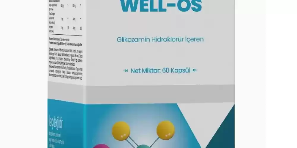 Pharmateks, Well-OS Glikozamin Hidroklorür İçeren 60 Kapsül