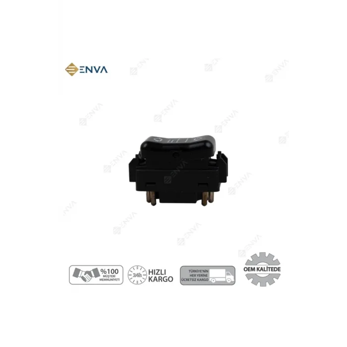 Mercedes W124 Kasa Sol Arka Cam Açma Düğmesi Anahtarı