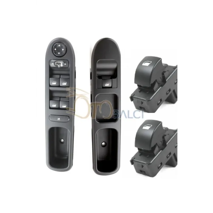 Peugeot 207 P207 Cam Açma Düğmesi Anahtarı Takım 2007-2013