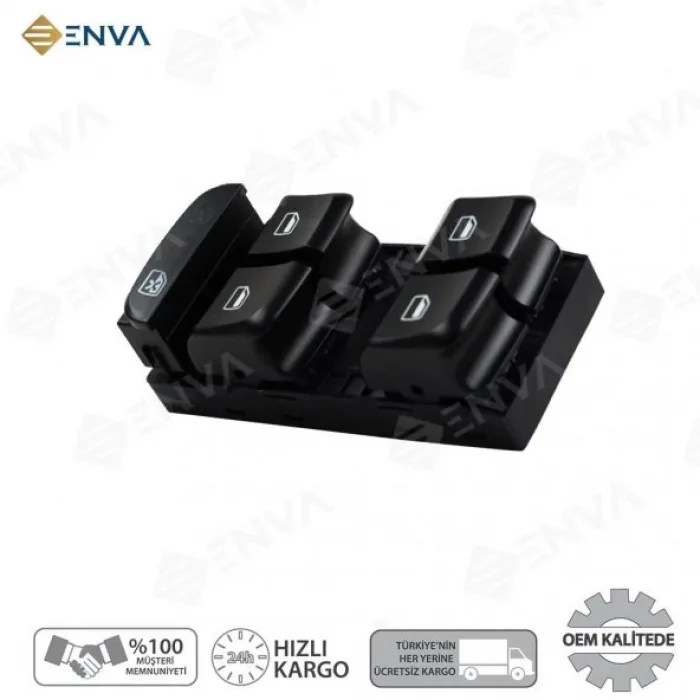 Audi A1 A-1 Sol Ön Dörtlü Cam Açma Düğmesi Anahtarı 2011-2016