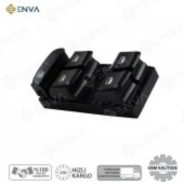 Audi A1 A-1 Sol Ön Dörtlü Cam Açma Düğmesi Anahtarı 2011-2016