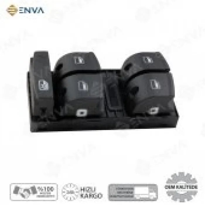 Audi A3 Sol Ön Dörtlü Cam Açma Düğmesi Anahtarı 2004-2011