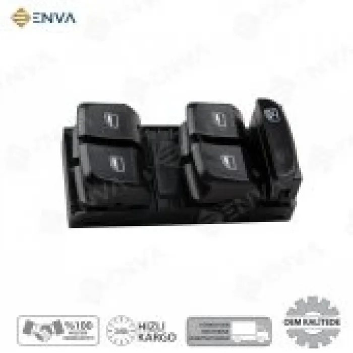 Audi Q2 Q-2 Sol Ön Dörtlü Cam Açma Düğmesi Anahtarı 2016-2018