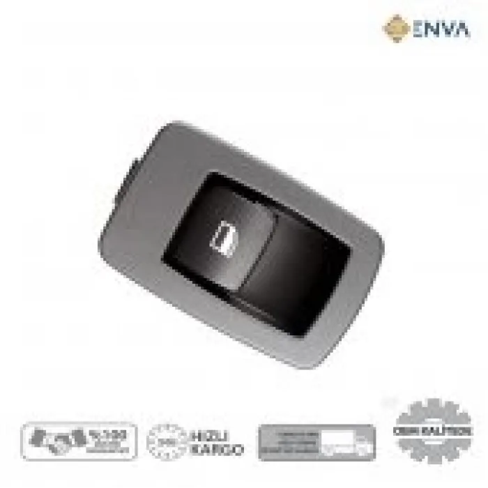 Bmw E83 Kasa Sağ - Sol Arka Kapı Tekli Cam Açma Düğmesi siyah