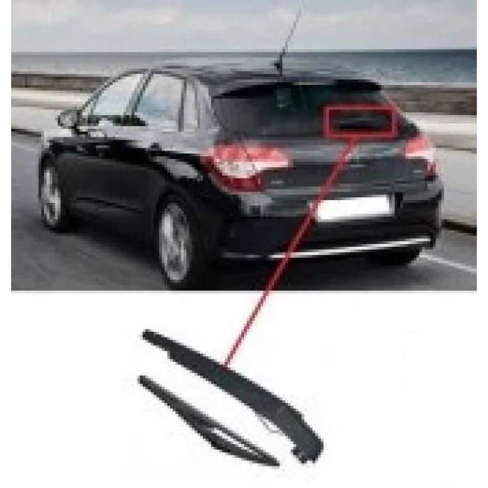 Citröen C4 Arka Cam Silecek Kolu Ve Süpürgesi Seti 2012--2017 445350152