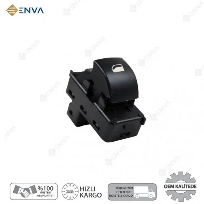 Citroen C4 C-4 Tekli Cam Açma Kapatma Düğmesi Anahtarı 2004-2014