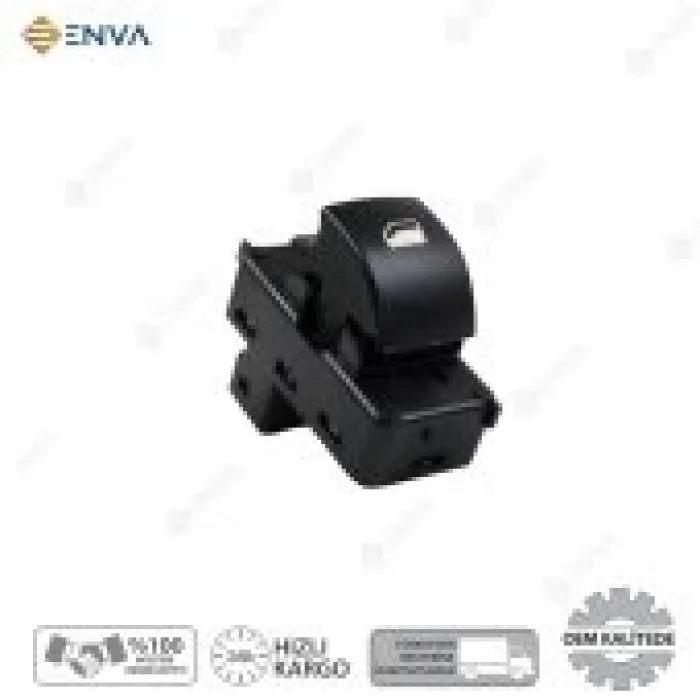 Citroen C4 C-4 Tekli Cam Açma Kapatma Düğmesi Anahtarı 2004-2014