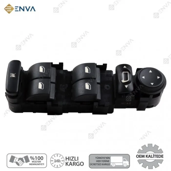 Citroen C4 Sol Ön Dörtlü Cam Açma Düğmesi Anahtarı 2004-2010