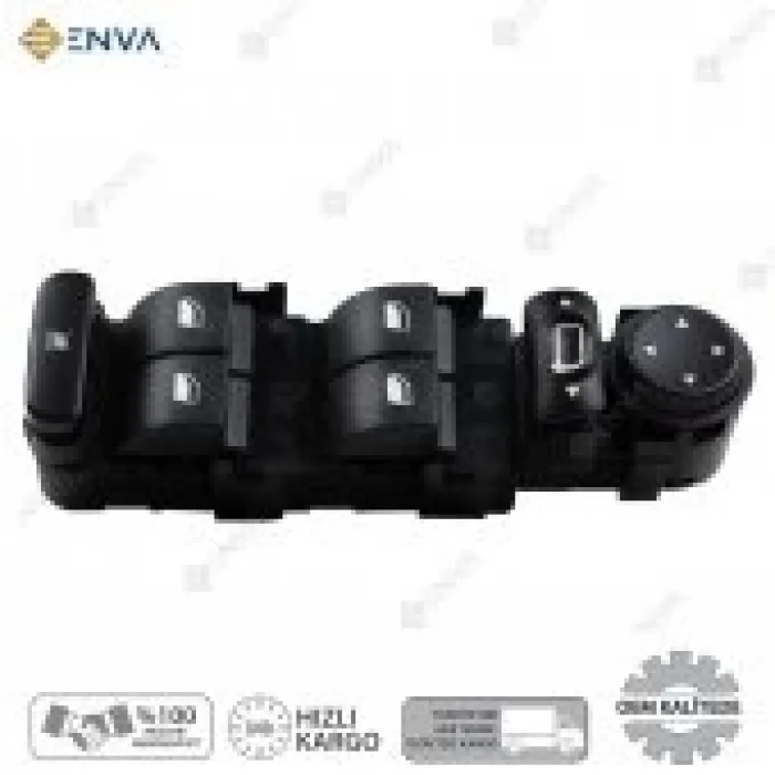 Citroen C4 Sol Ön Dörtlü Cam Açma Düğmesi Anahtarı 2004-2010