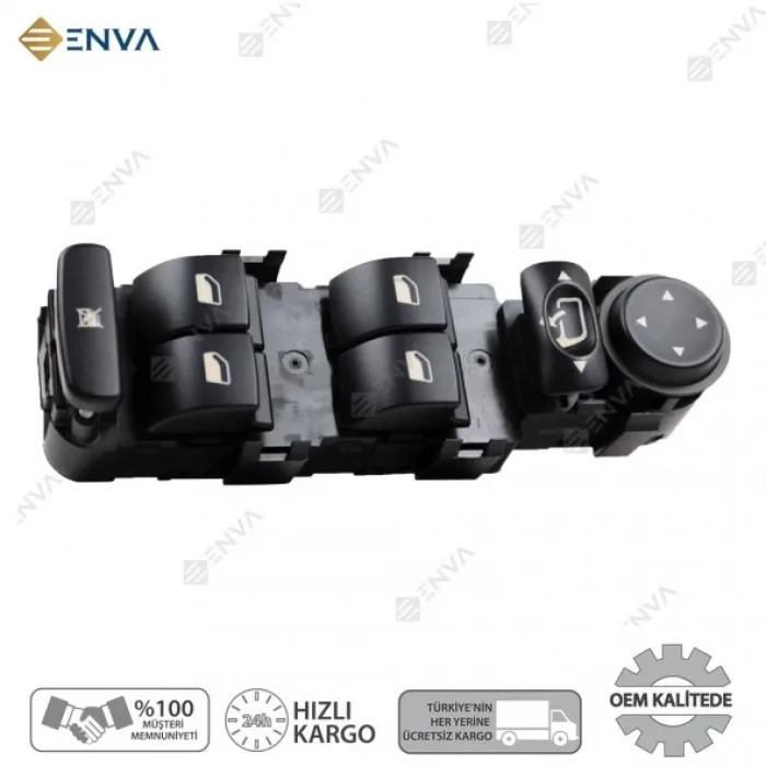 Citroen C5 Sol Ön Dörtlü Cam Açma Düğmesi Anahtarı 2001-2007