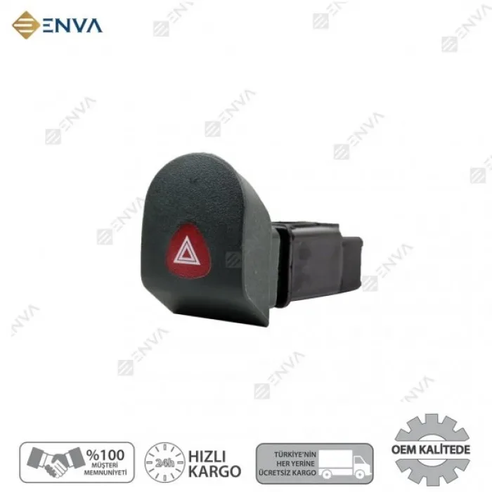 Dacia Solenza Dörtlü Sinyal Flaşör Düğmesi Anahtarı 2003-2005