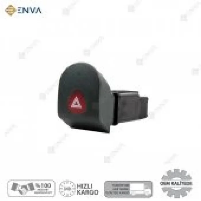 Dacia Solenza Dörtlü Sinyal Flaşör Düğmesi Anahtarı 2003-2005