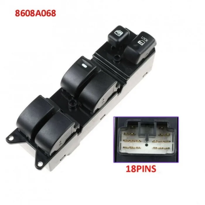 Enva Mitsubishi Lancer Sol Ön Kapi Dörtlü Cam Açma Düğmesi 2008-2010