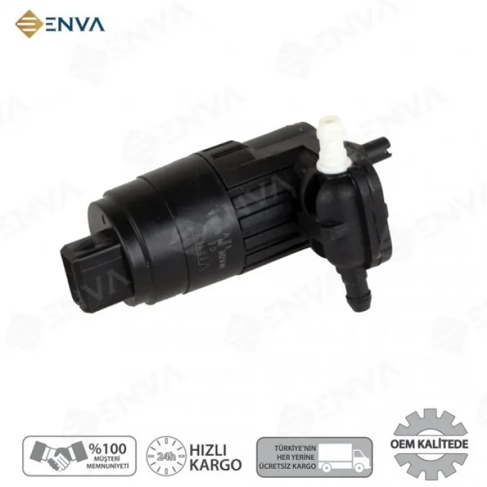 Fiat 500 Ön Cam Su Silecek Su Fiskiye Motoru Pompası Çift Çıkış