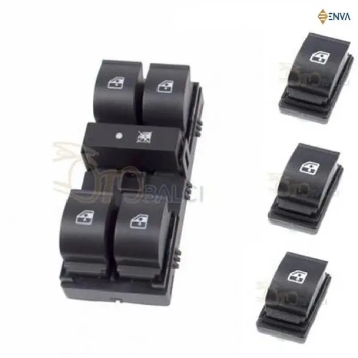 Fiat Doblo 3 Dörtlü Tekli Cam Açma Düğmesi Takımı 2010-2015