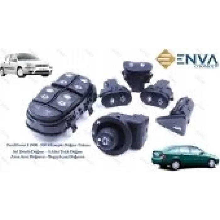 Ford Focus 1 Düğme Takımı Cam Açma Ayna Ayar Bagaj Açma Düğmeleri