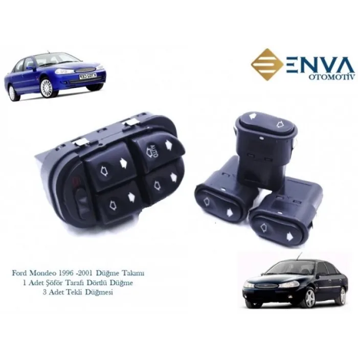 Ford Mondeo 1996 2001 Düğme Takımı Cam Açma Düğmeleri