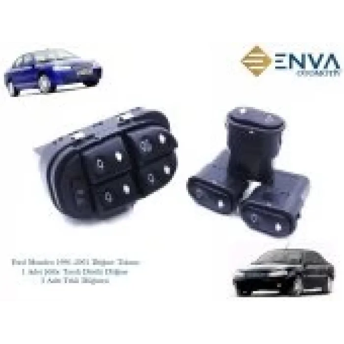 Ford Mondeo 1996 2001 Düğme Takımı Cam Açma Düğmeleri
