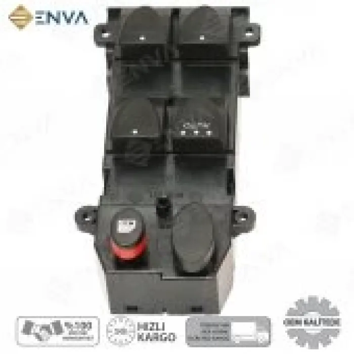 Honda Civic Sol Cam Açma Düğmesi Anahtarı 2006-2010 5-buton