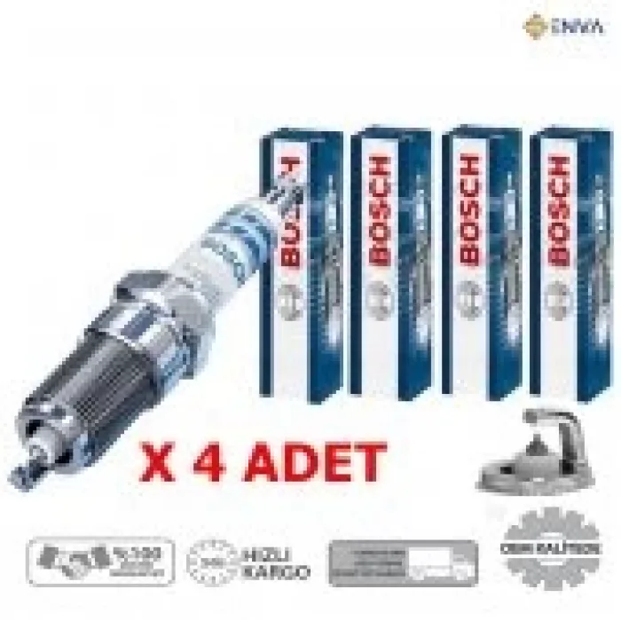 Mercedes Benz C200 Benzin - Lpg Bosch  İridyum Buji 1994-2000 4 Ad