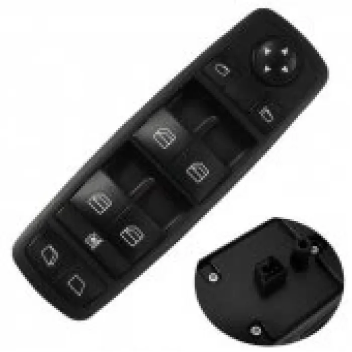 Mercedes W164 - X164 Uyumlu Cam Açma Düğmesi Anahtarı Katlanmaz