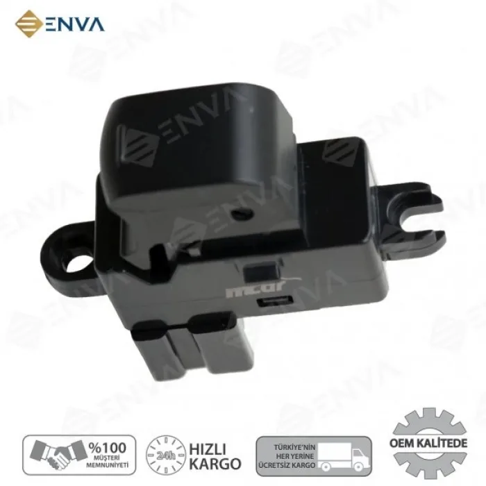 Nissan Qashqai Tekli Cam Açma Düğmesi Anahtarı 2007-2013 ışıksız