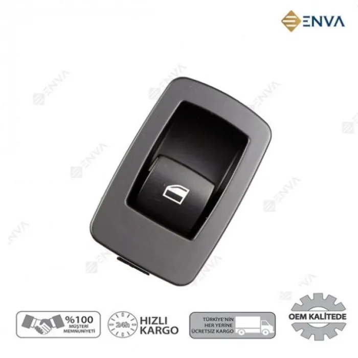 Otobalcı Bmw E83 Kasa Cam Açma Düğmesi Anahtarı Arka Kapı (Siyah)