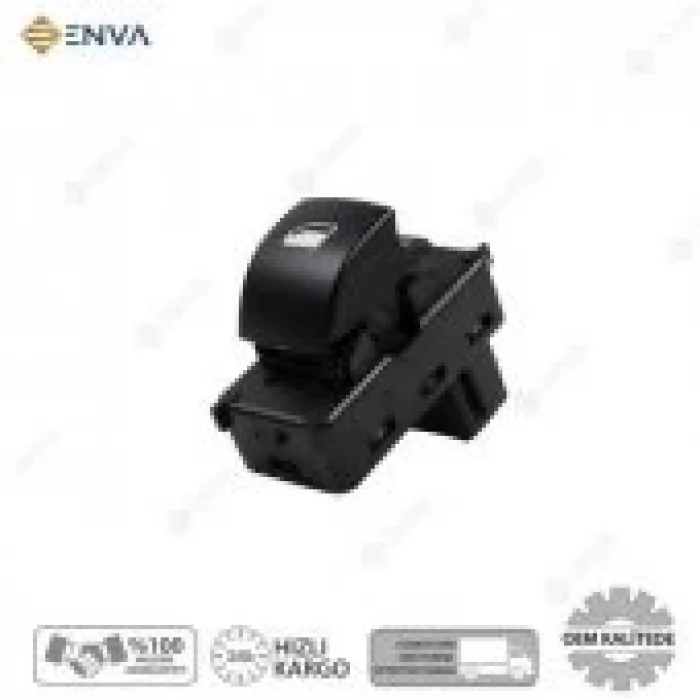 Peugeot 207 Cc Sağ Ön Kapi Cam Açma Düğmesi Anahtari Tekli 206-20.