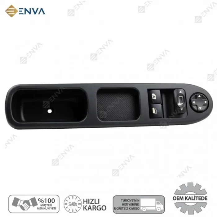 Peugeot 207 Sol Ön İkili Cam Açma Anahtarı Düğmesi 2006-2012