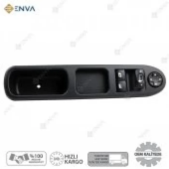 Peugeot 207 Sol Ön İkili Cam Açma Anahtarı Düğmesi 2006-2012