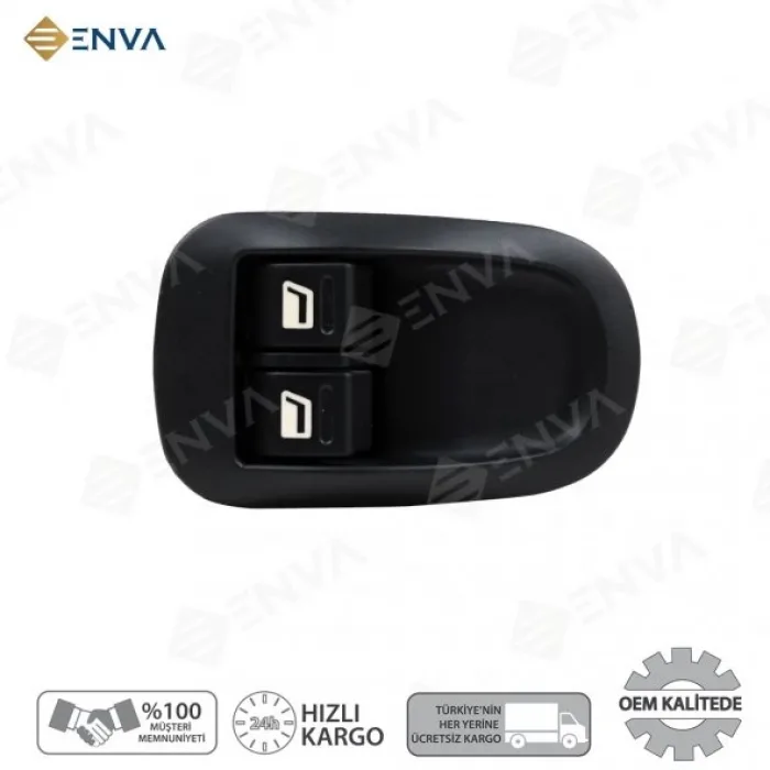Peugeot 306 Sol Ön İkili Cam Açma Kapatma Düğmesi Anahtarı
