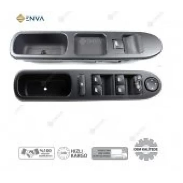Peugeot 307 Sağ Sol Cam Açma Düğmesi Anahtarı Takımı 2001-2008