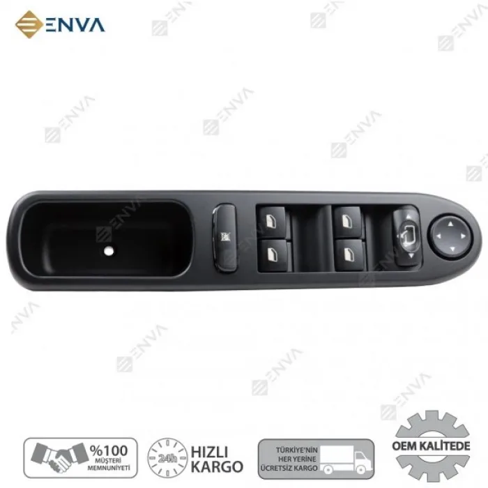Peugeot 307 Sol Ön Dörtlü Cam Açma Düğmesi Anahtarı 2001-2008