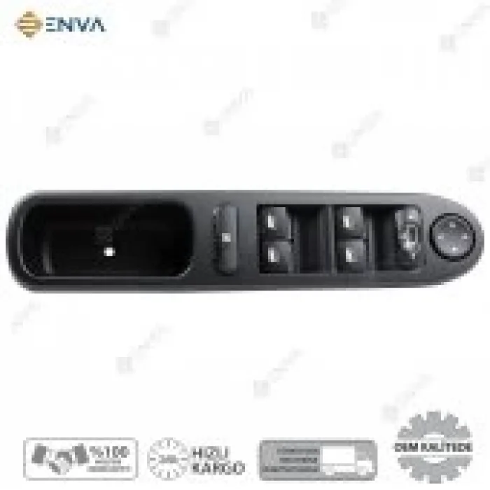 Peugeot 307 Sol Ön Dörtlü Cam Açma Düğmesi Anahtarı 2001-2008